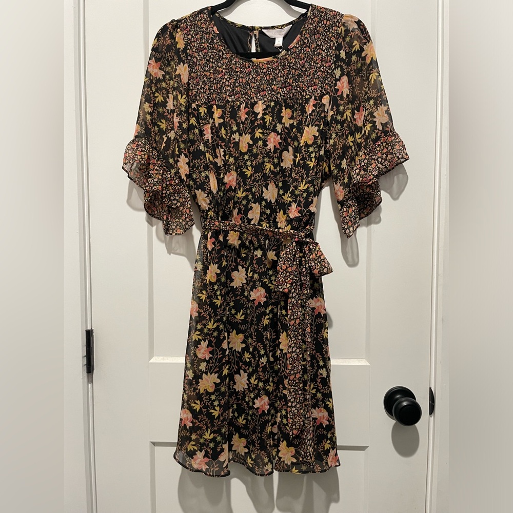 Medium black flower dress